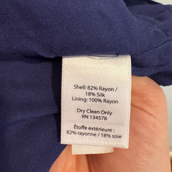 Blue Floral Wrap Dress - Picture 3 of 5